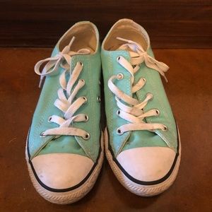 Converse Sneakers Size 3. Aqua
